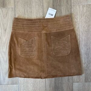 Free People Modern Love Suede Mini Skirt